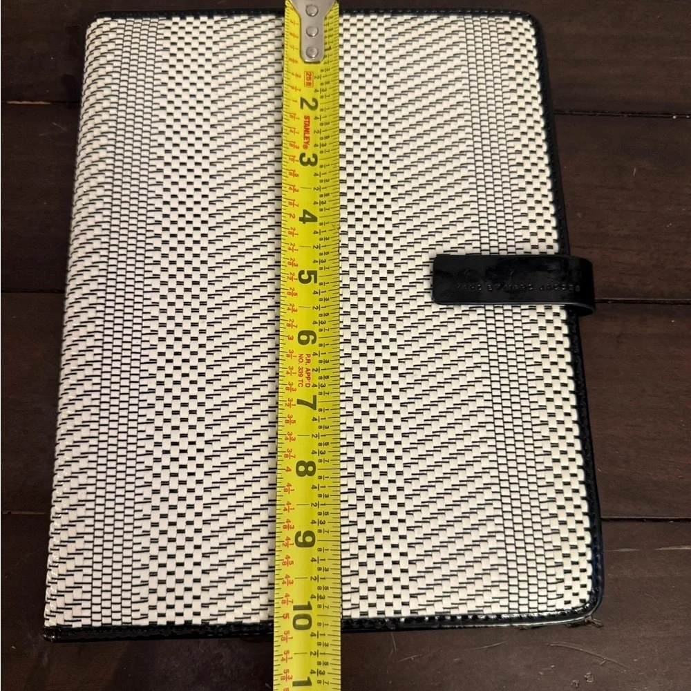 Marc by Marc Jacobs Woven iPad Tablet Folio Case Black Ivory